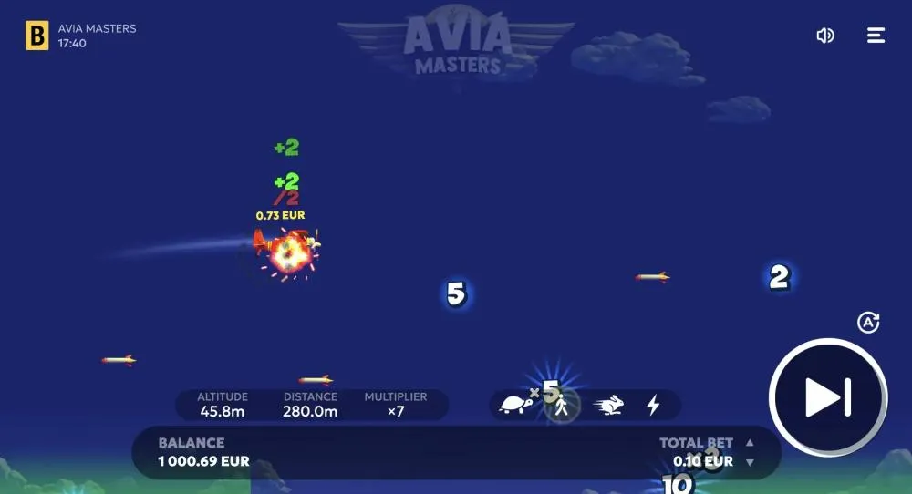 Aviamasters BGaming &ndash; Schl&uuml;sselmerkmale